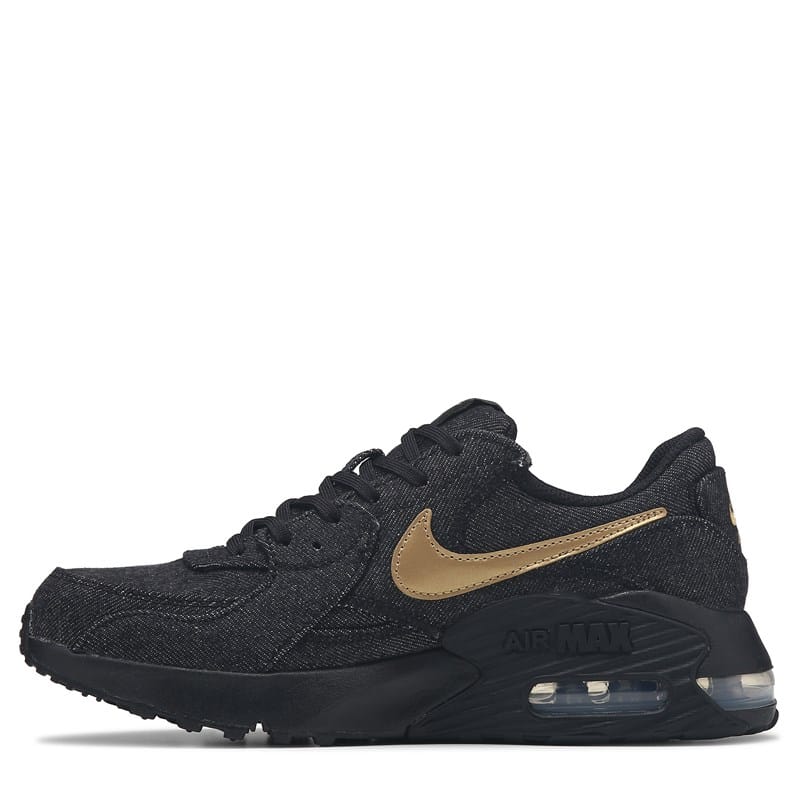 Women's Air Max Excee Sneakers (Black Denim/Gold)