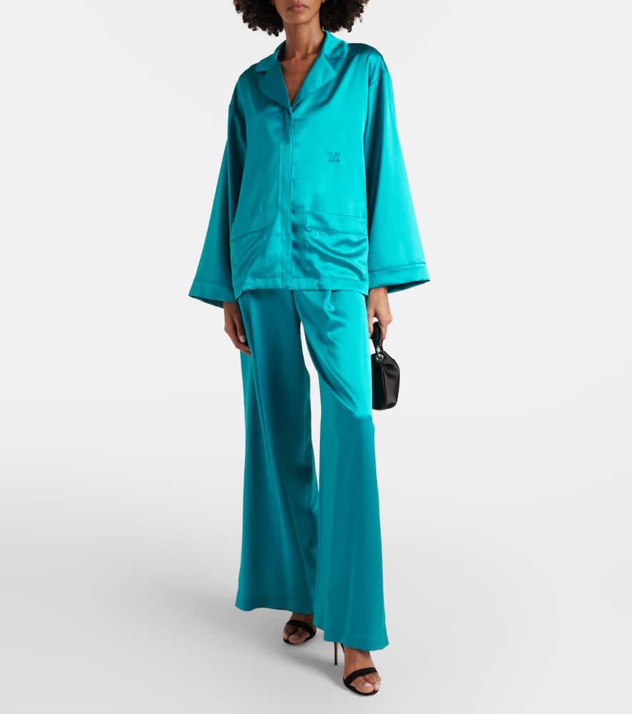 Elegante Vasaio silk pajama shirt