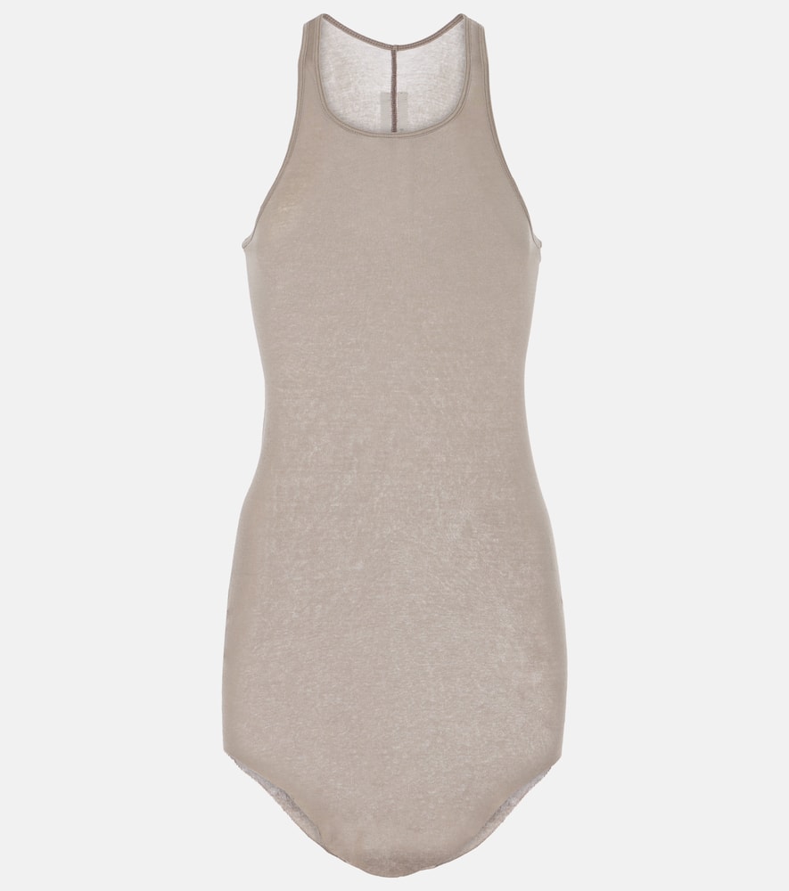 Ribbed-knit cotton tank top
