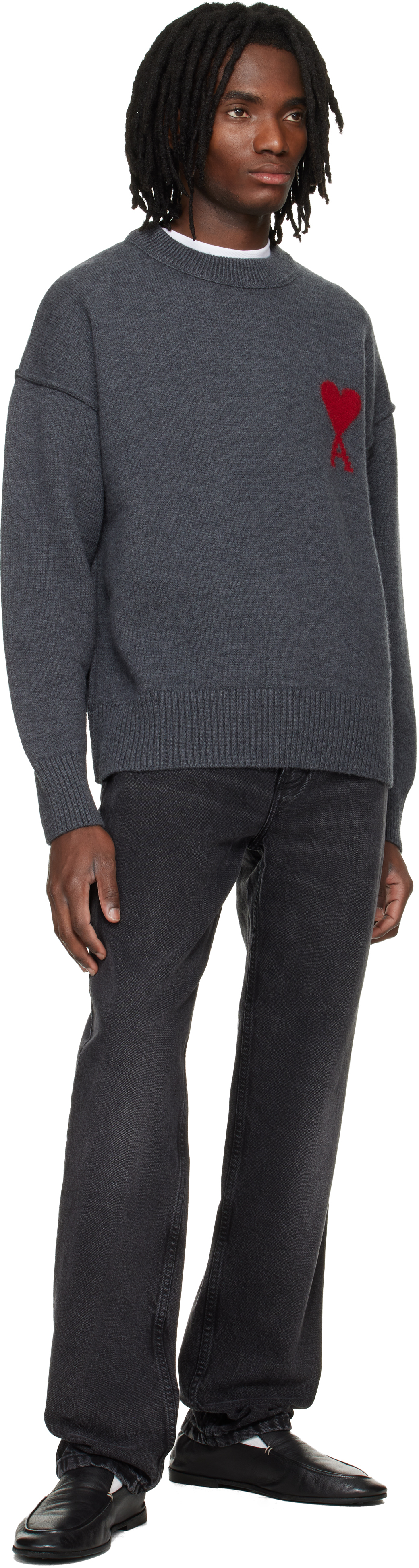 Black Cotton Classic Fit Jeans