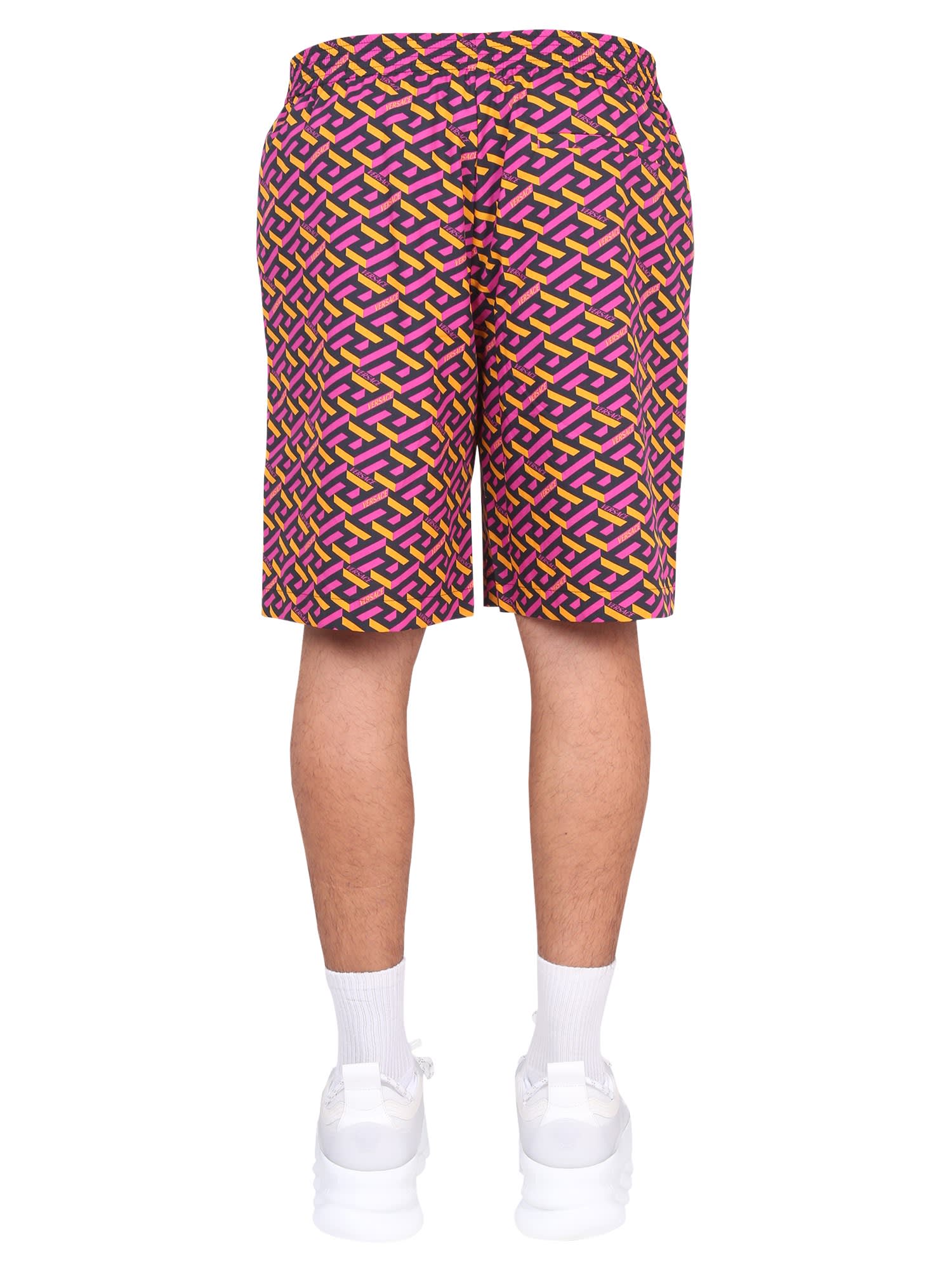 Logo geometric swim shorts