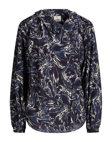 Woman Shirt Navy Size 4 Silk