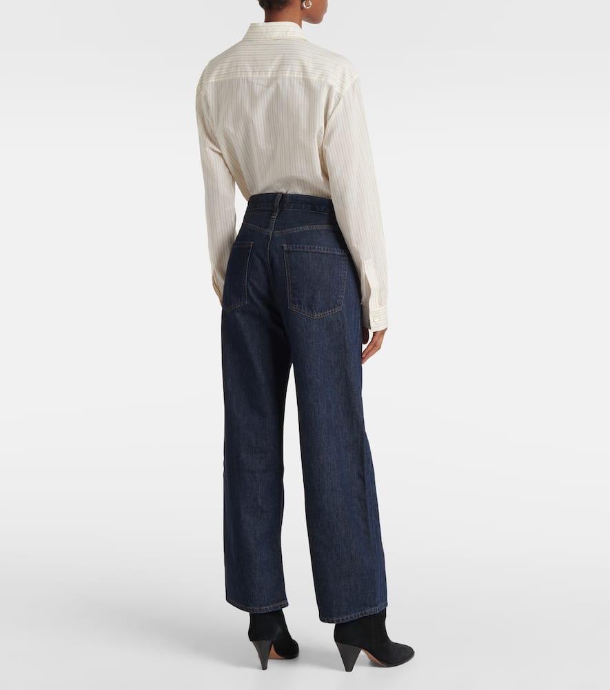 Ren high-rise wide-leg jeans
