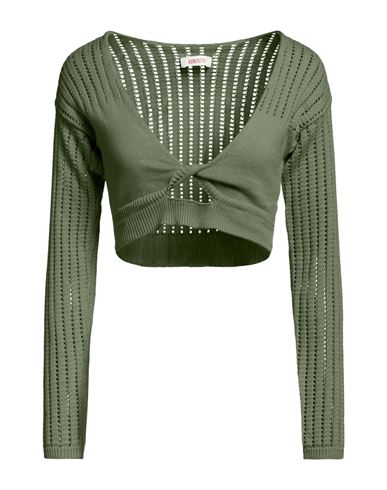 Woman Sweater Green Size ONESIZE Cotton