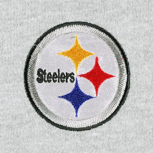 Men's Heather Gray Pittsburgh Steelers Big & Tall Fleece Raglan Full-Zip Hoodie Jacket
