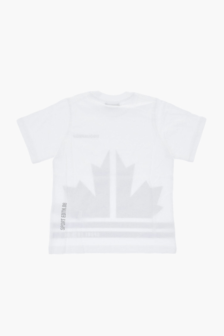 Boys White Graphic T-Shirt