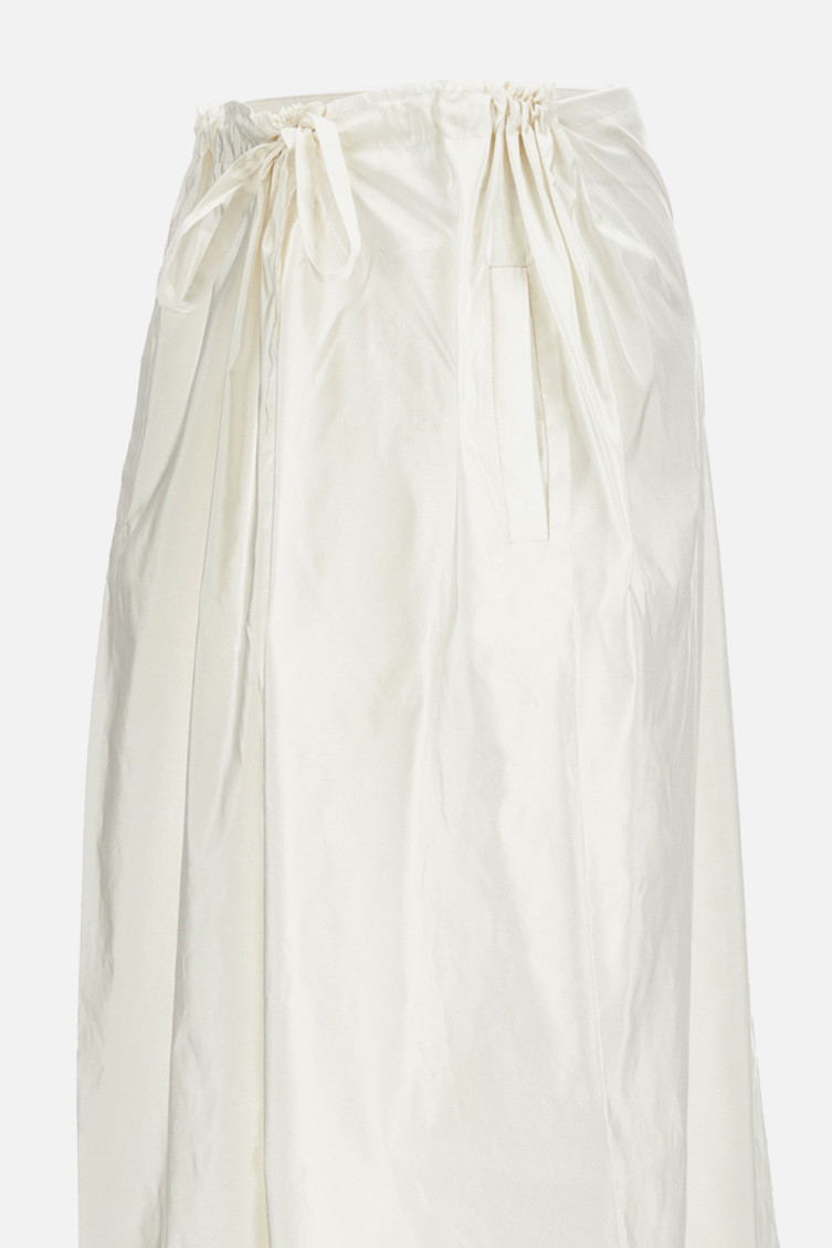 White Wide-leg Trouser