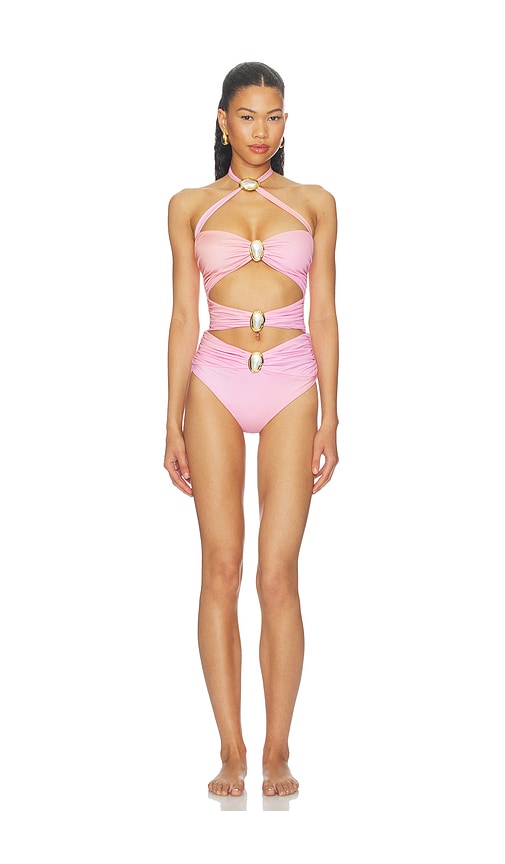 Cin Cin Diamond Moonstone One Piece in Pink. - S also in XS
