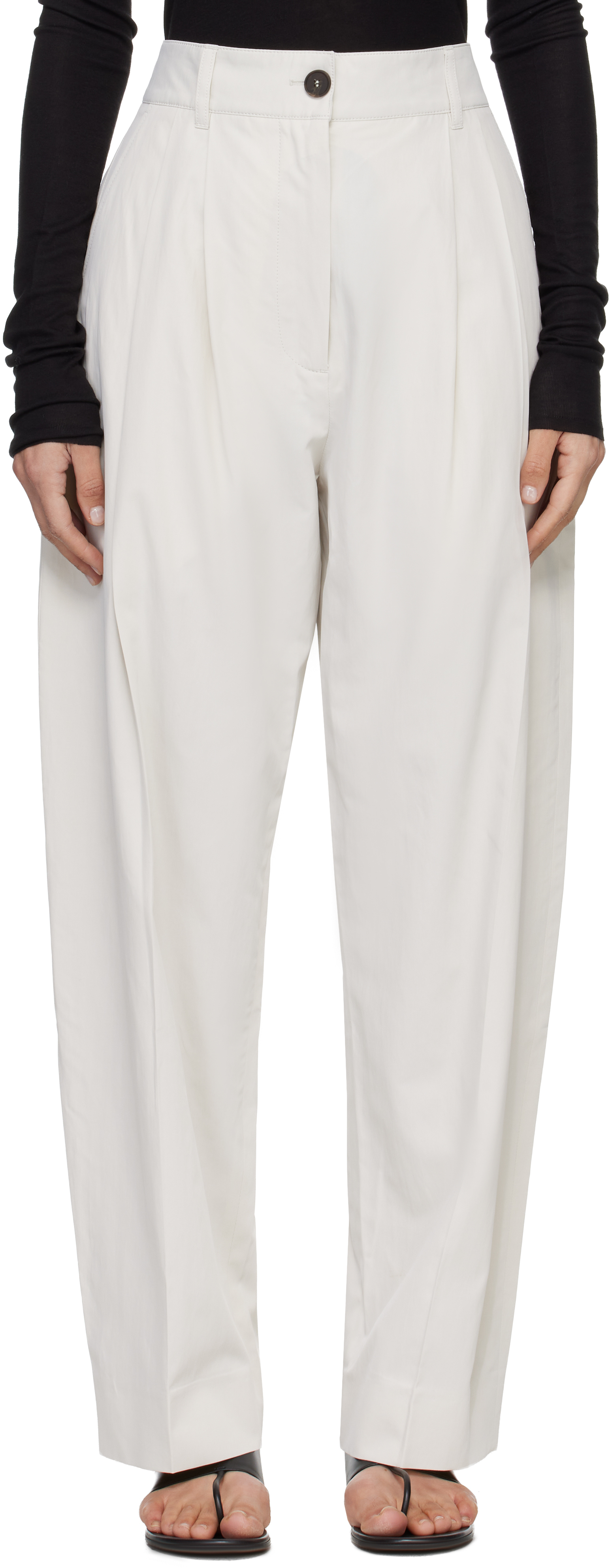 Beige Acuna Trousers