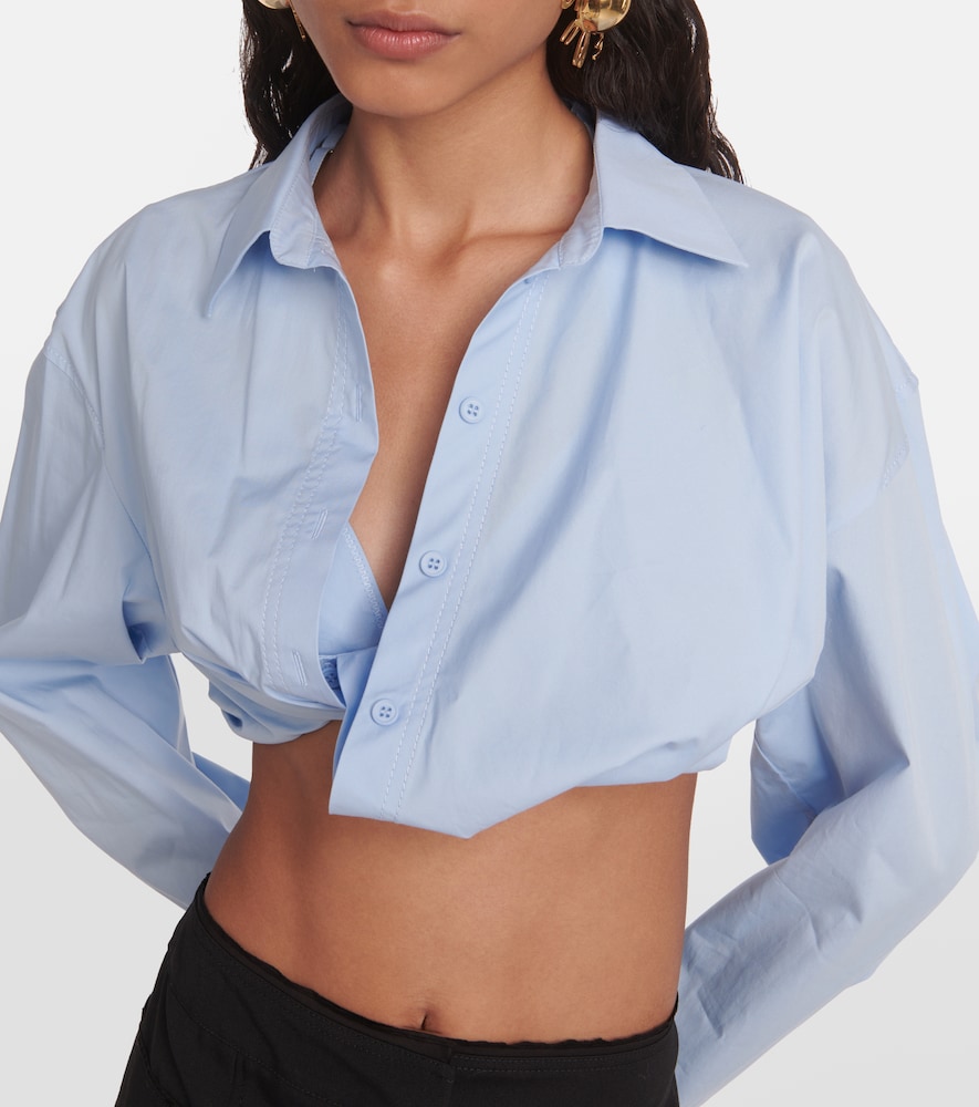 Jacquemus La Chemise Bahia cropped top