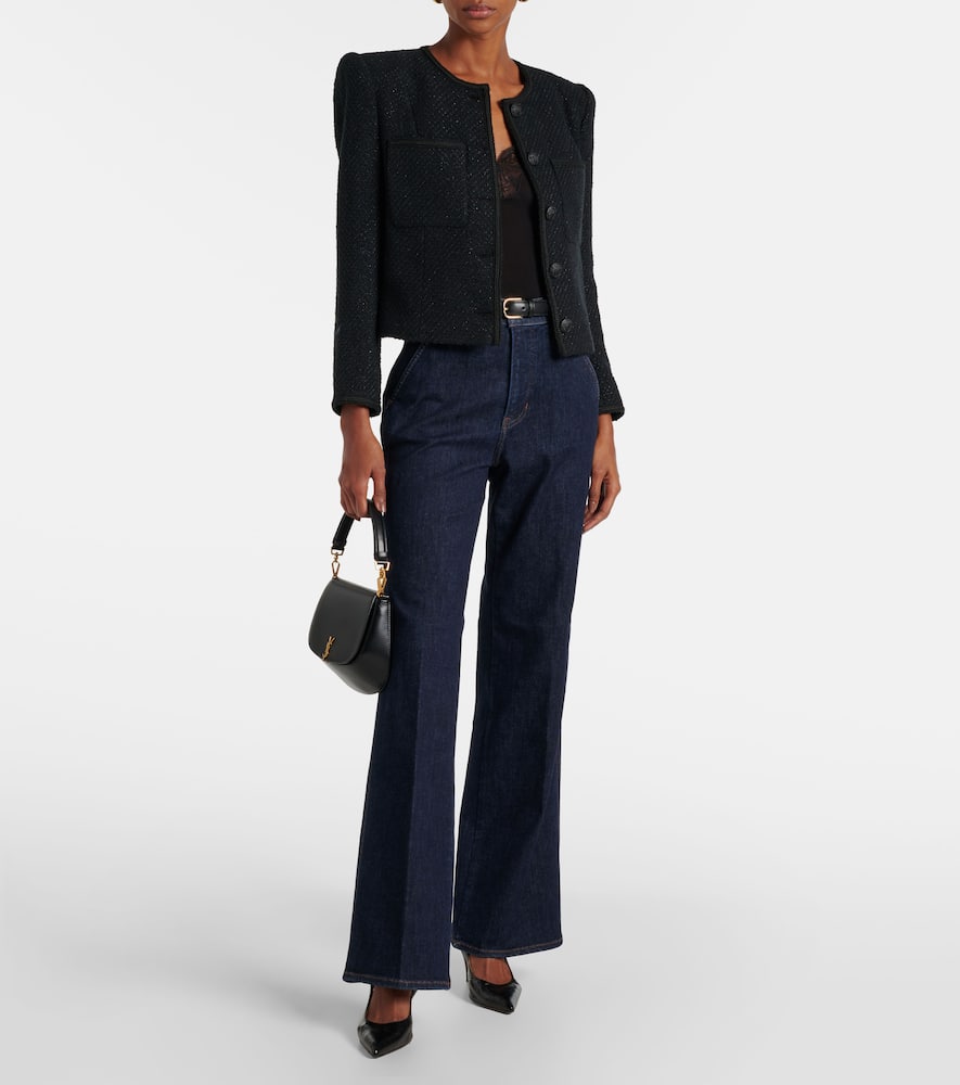 Crosbie high-rise wide-leg jeans