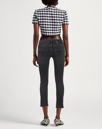 Costume National Woman Jeans Black Size 30 Cotton, Elastane