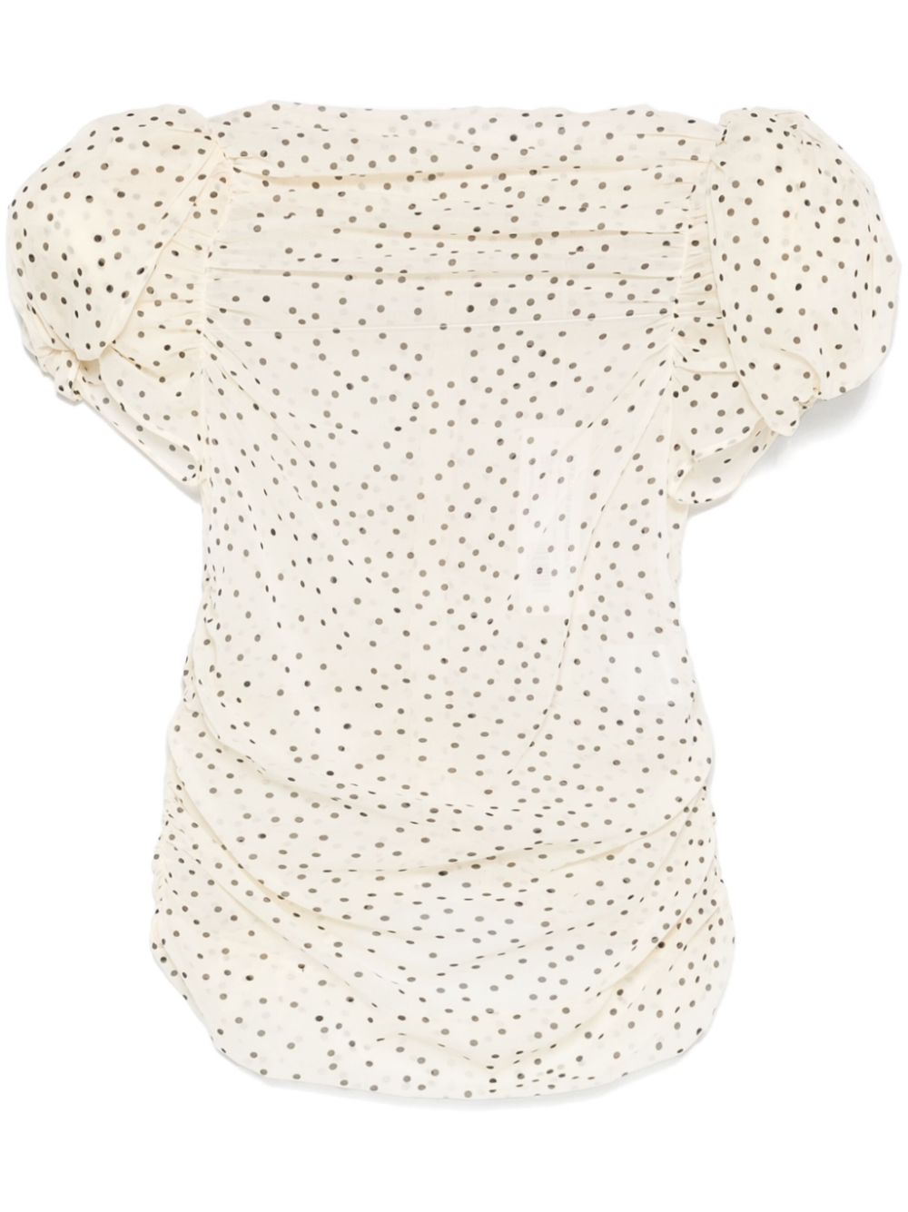 Polka dot blouse - Neutrals