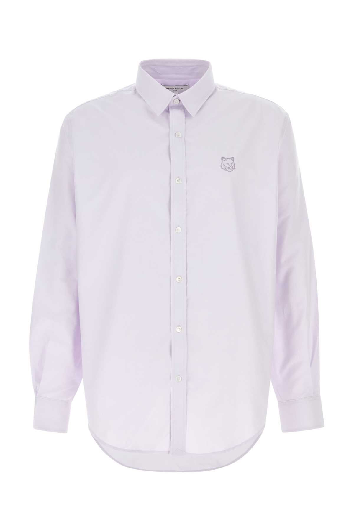 Maison Kitsuné Contour Fox head skate shirt - Purple
