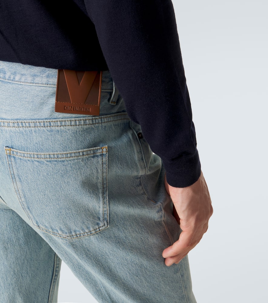 Logo flared jeans