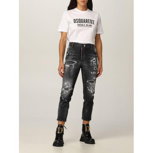 Logo-print cotton T-shirt - Black