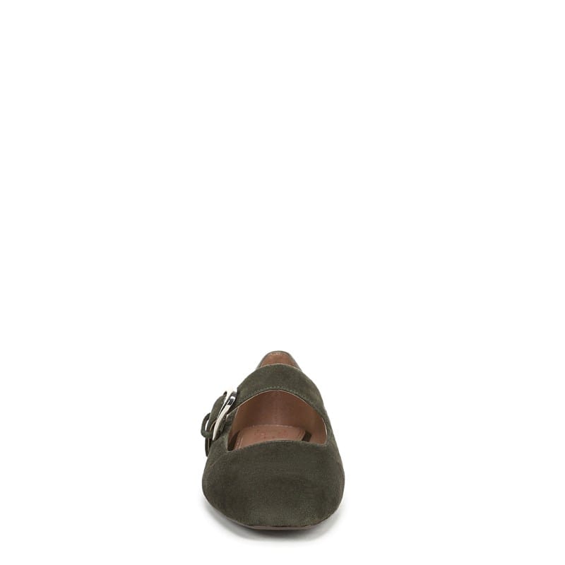 Women's Cosmic Mary Jane Flat Shoes (Cactus Clay Green Suede)