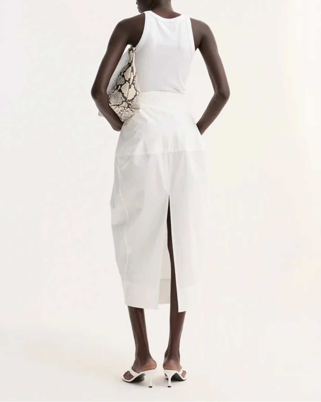 Sculptural Poplin Skirt