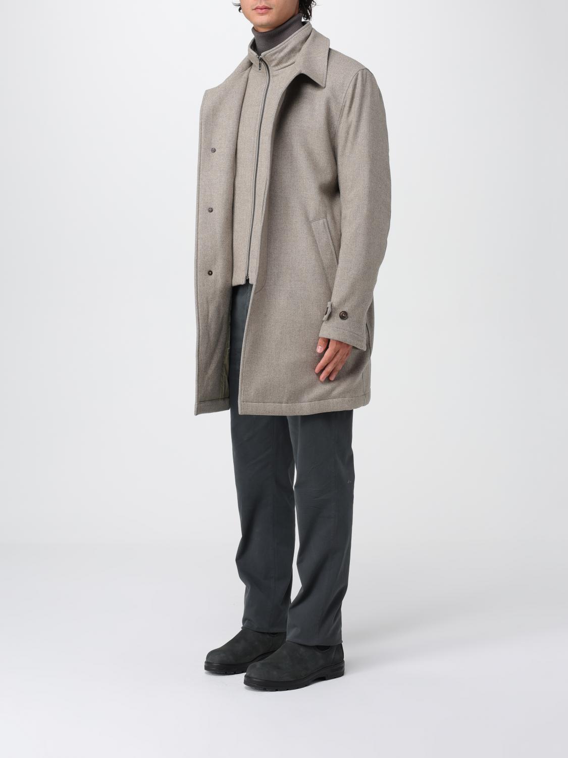 Coat Men color Beige