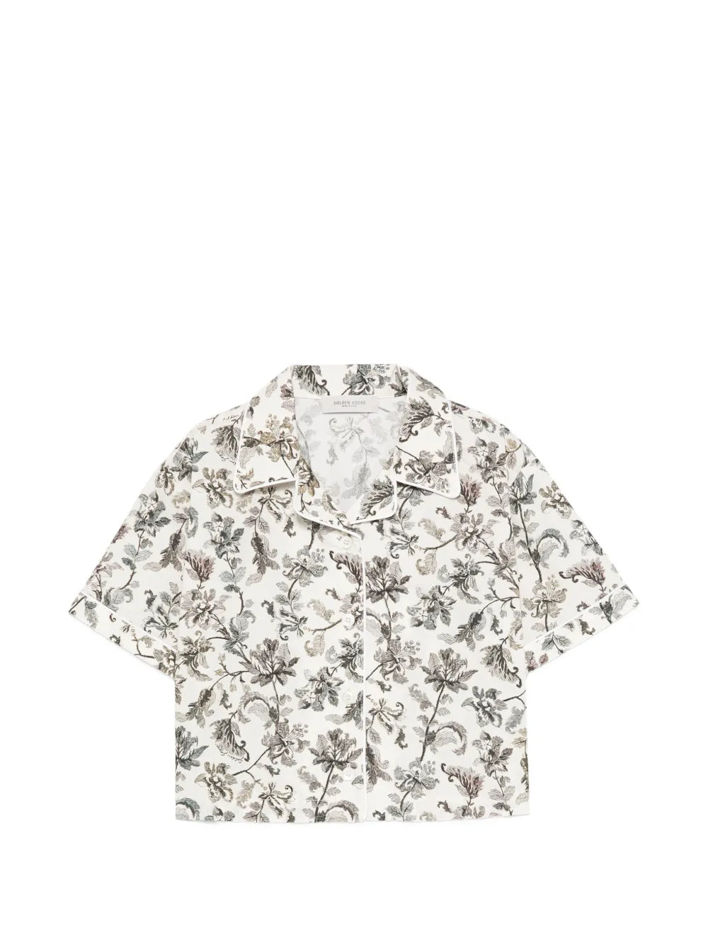 Floral Print Shirt — Off-white