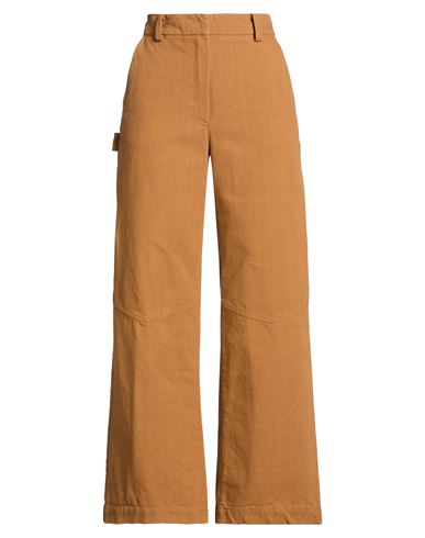 Woman Pants Camel Size 6 Cotton