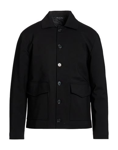 Man Jacket Black Size 38 Cotton, Nylon, Elastane