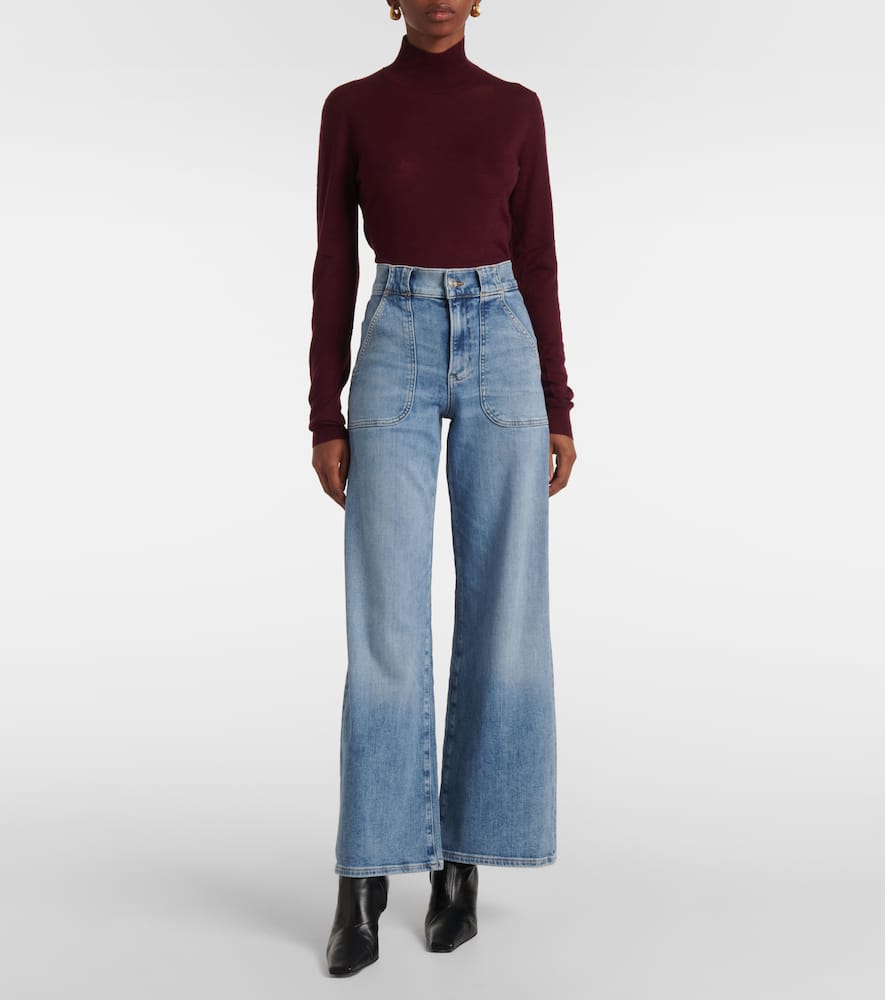 Modern Pocket high-rise wide-leg jeans