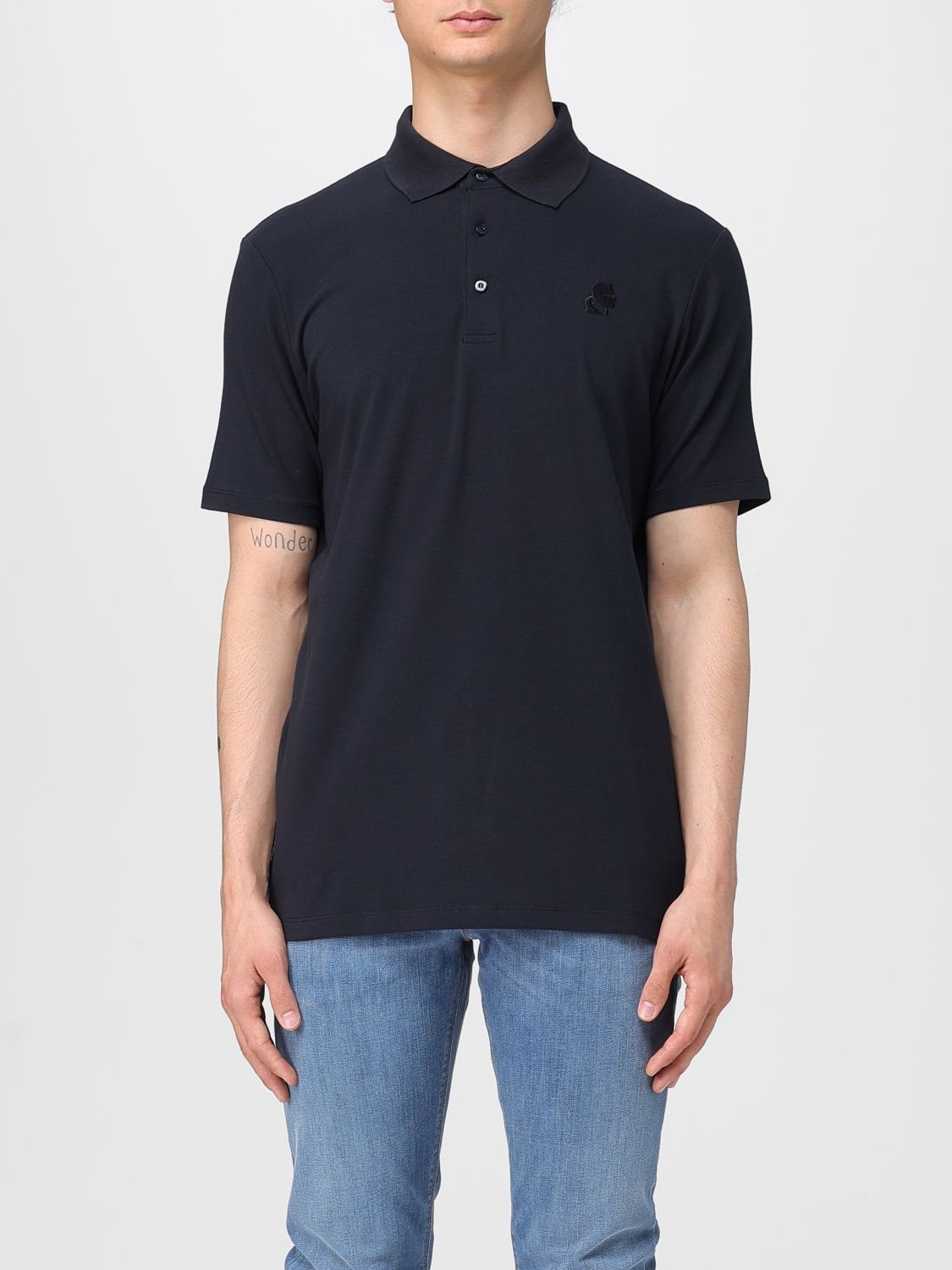 Polo Shirt KARL LAGERFELD Men color Blue