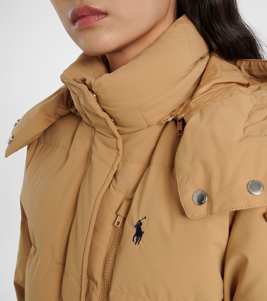Quilted down jacket