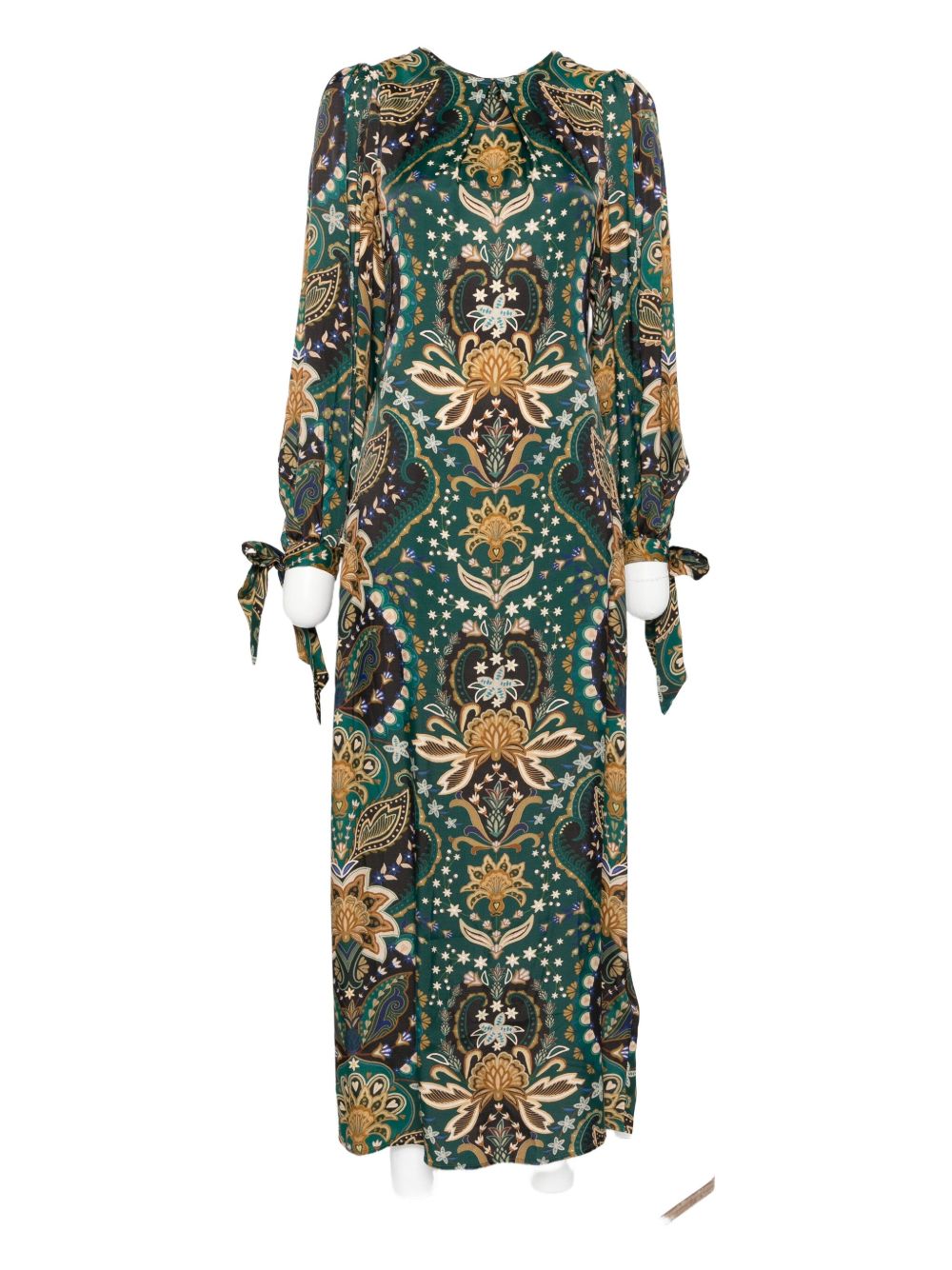 Printed maxi dress - Green