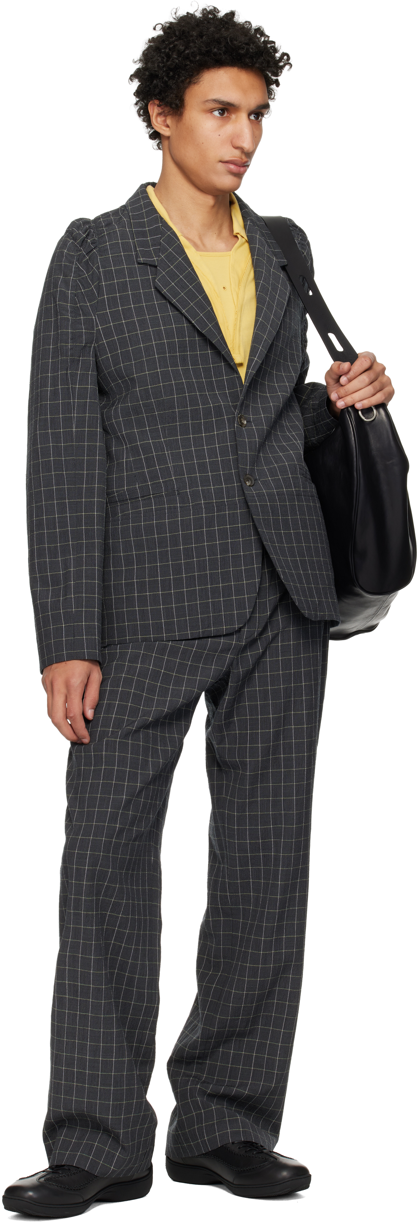 Gray Minna Gathered Trousers