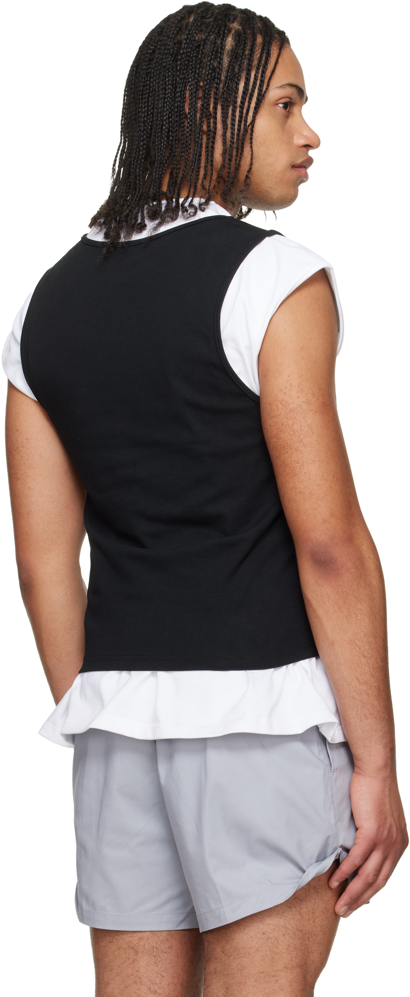 Black & White Tank-Layer T-shirt