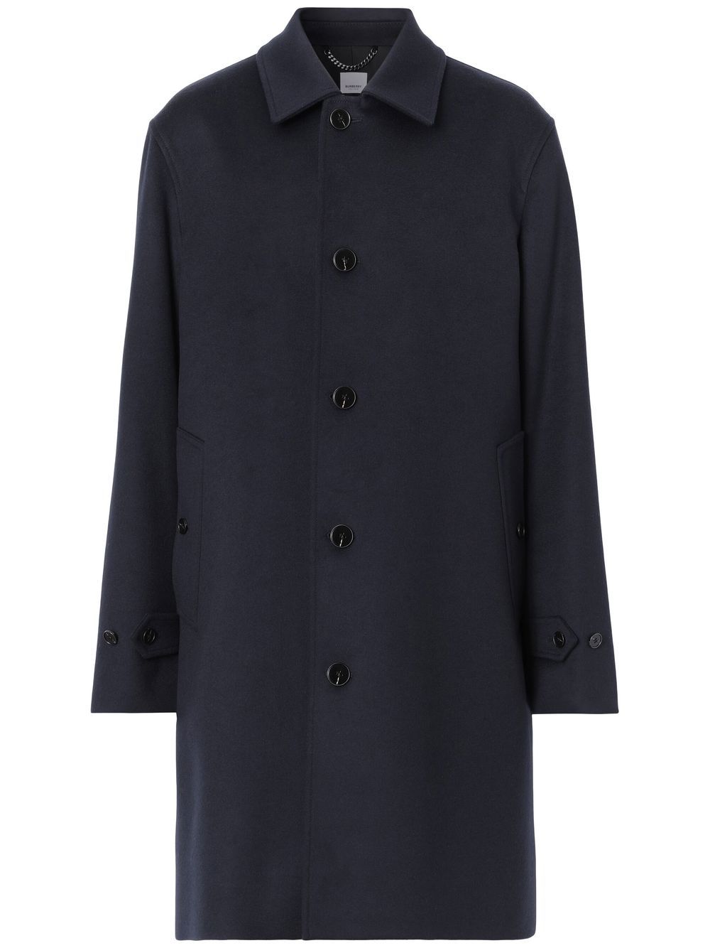 Cashmere Paddington Car button-up coat - Blue