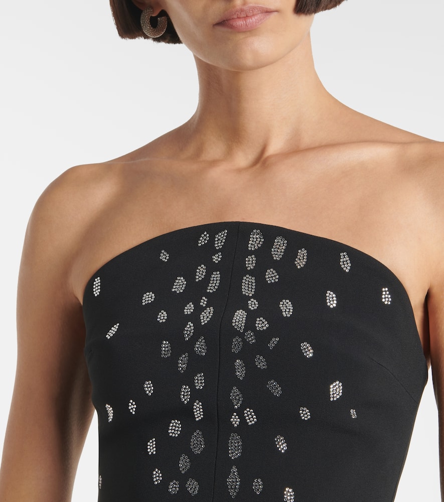 Rhinestone-embellished midi dress