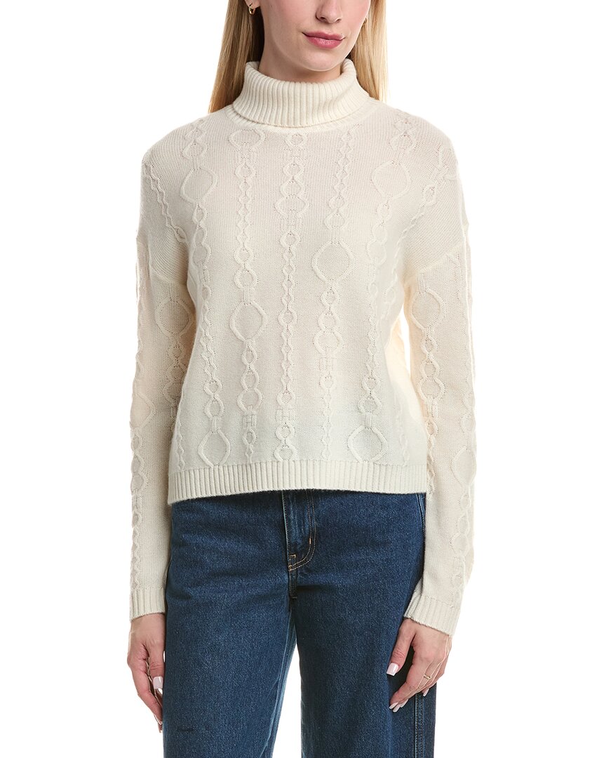 Modern Cable Turtleneck Wool & Cashmere-Blend Sweater