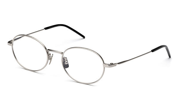 Italia Independent I-I MOD FREDDY 5307 SUPER THIN 075.000 Men's Eyeglasses Silver Size 49 - Blue Light Block Available