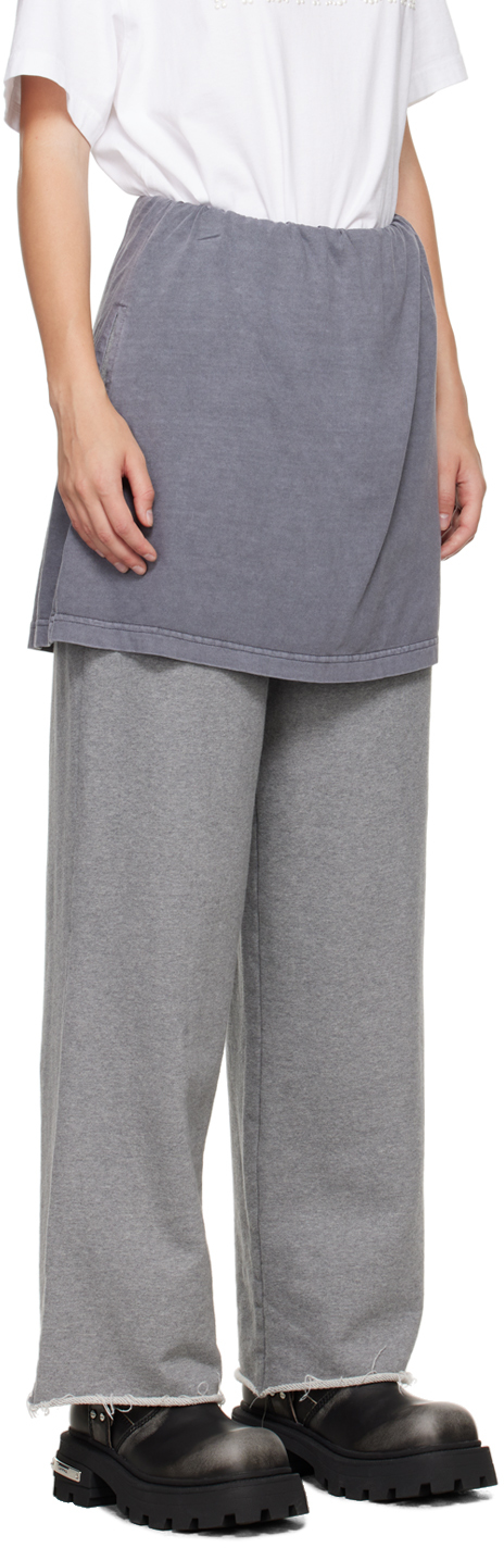 We11done Gray Layered Lounge Pants