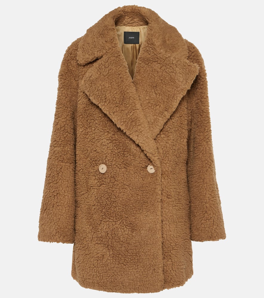 Joseph Sherpa Cabanis camel hair and silk coat