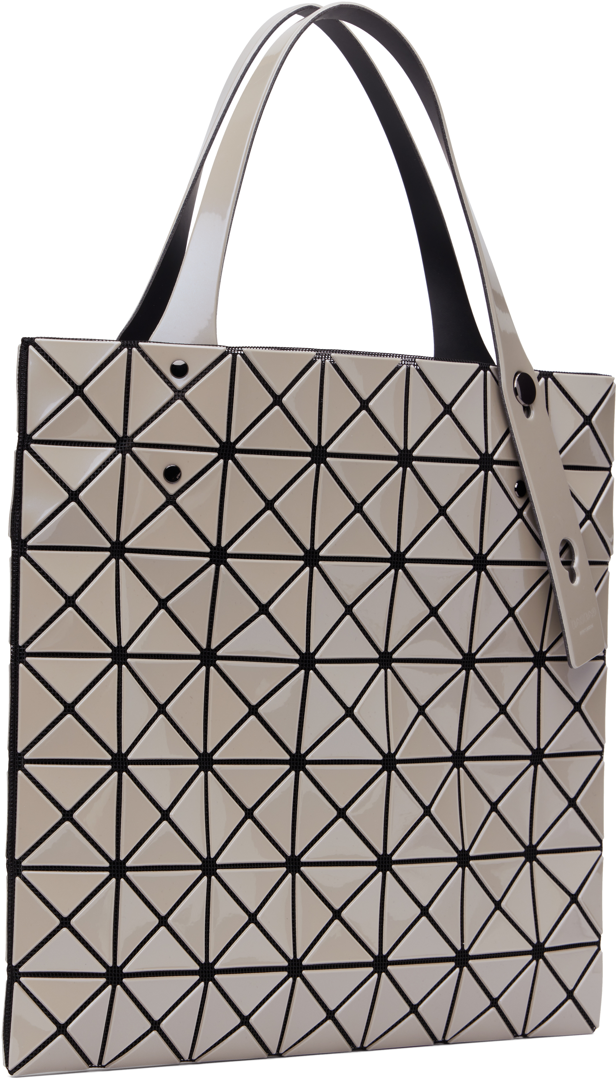BAO BAO ISSEY MIYAKE Gray Prism Metallic Tote