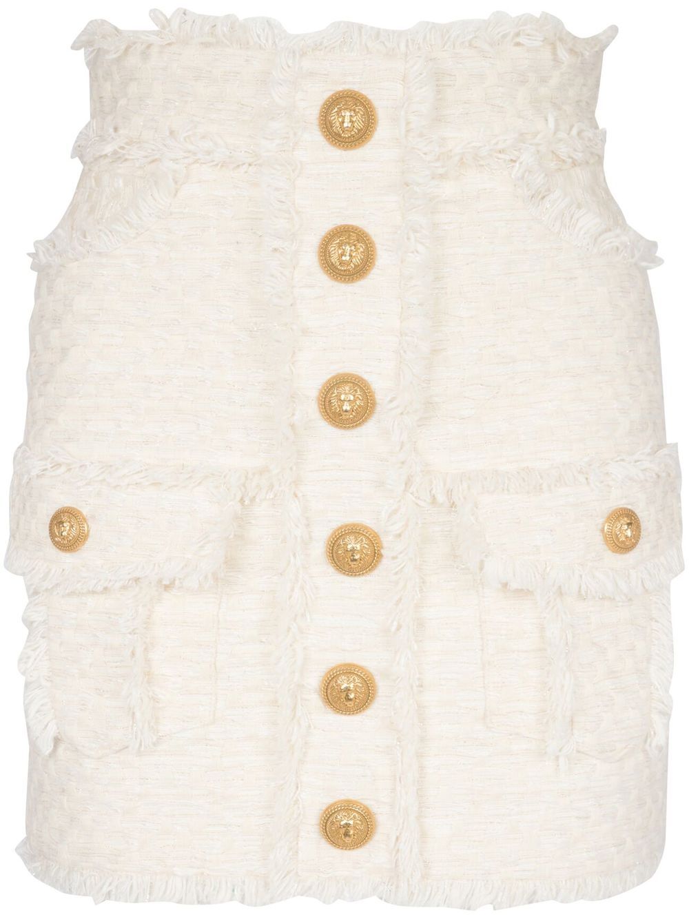 Tweed mini skirt - Neutrals