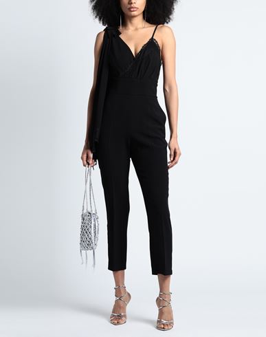 Woman Jumpsuit Black Size 6 Polyester