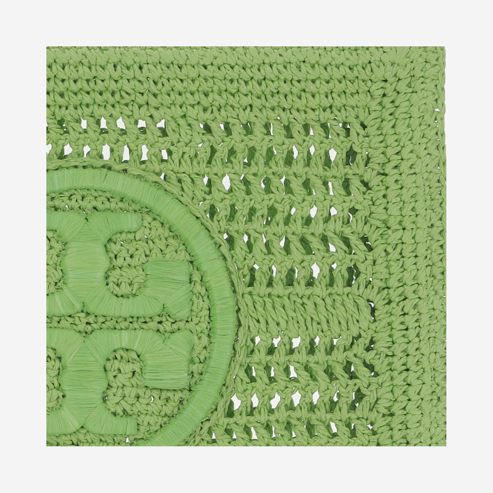 Green Ella Crochet Clutch