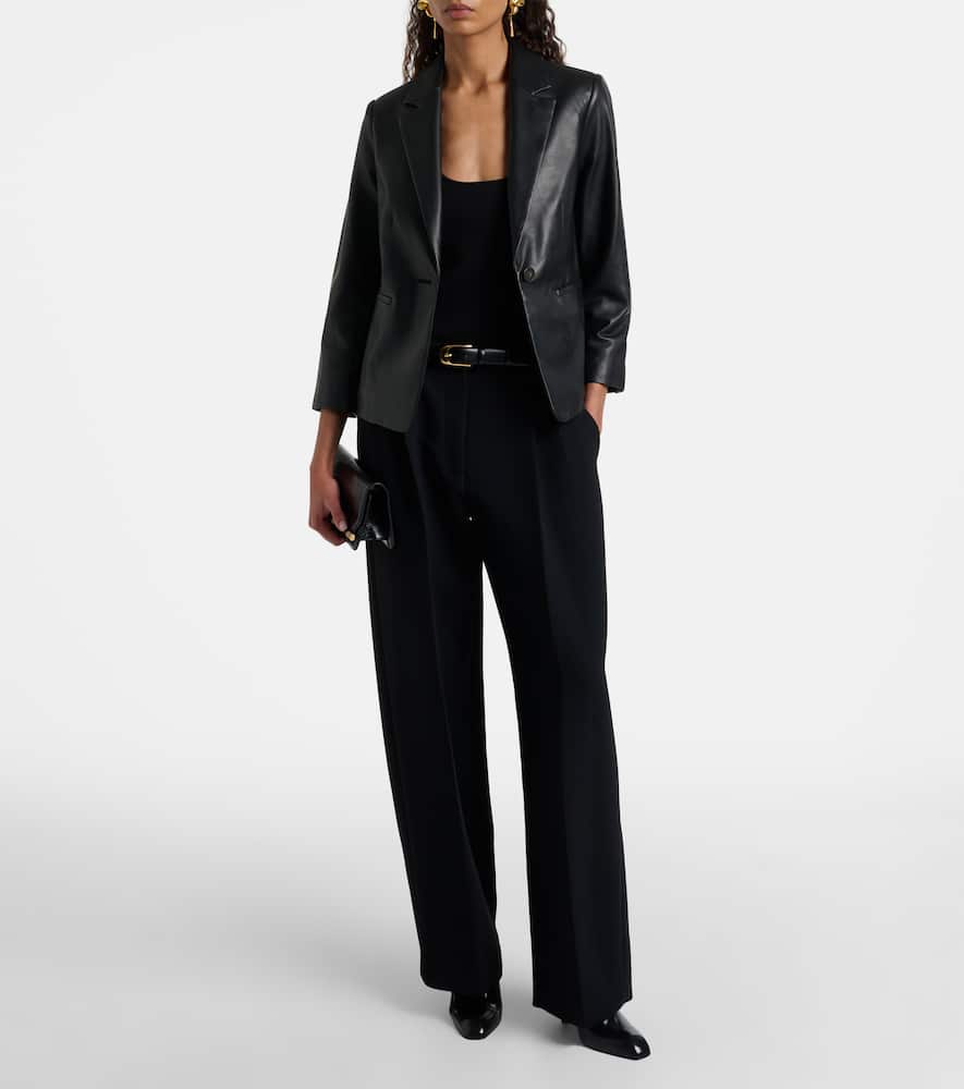 Leather blazer