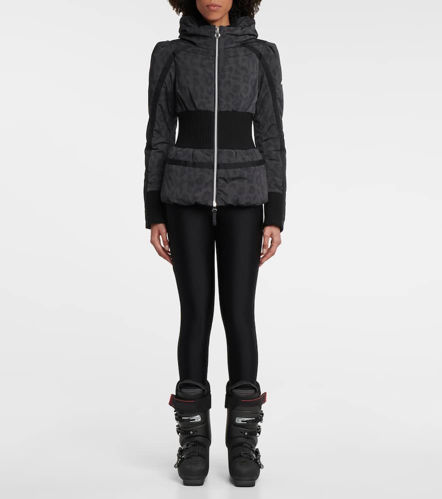 Jet Set Raffaella leopard-print ski jacket