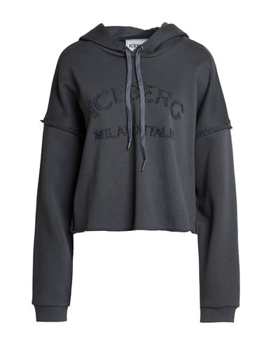 Woman Sweatshirt Grey Size M Cotton