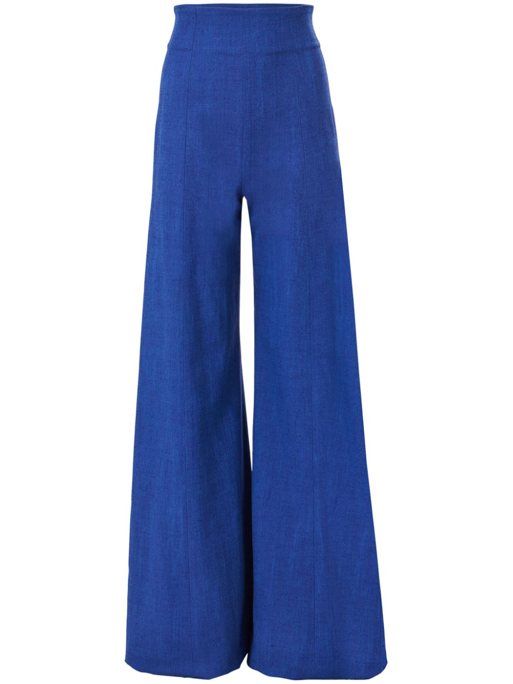 High-waisted palazzo trousers - Blue