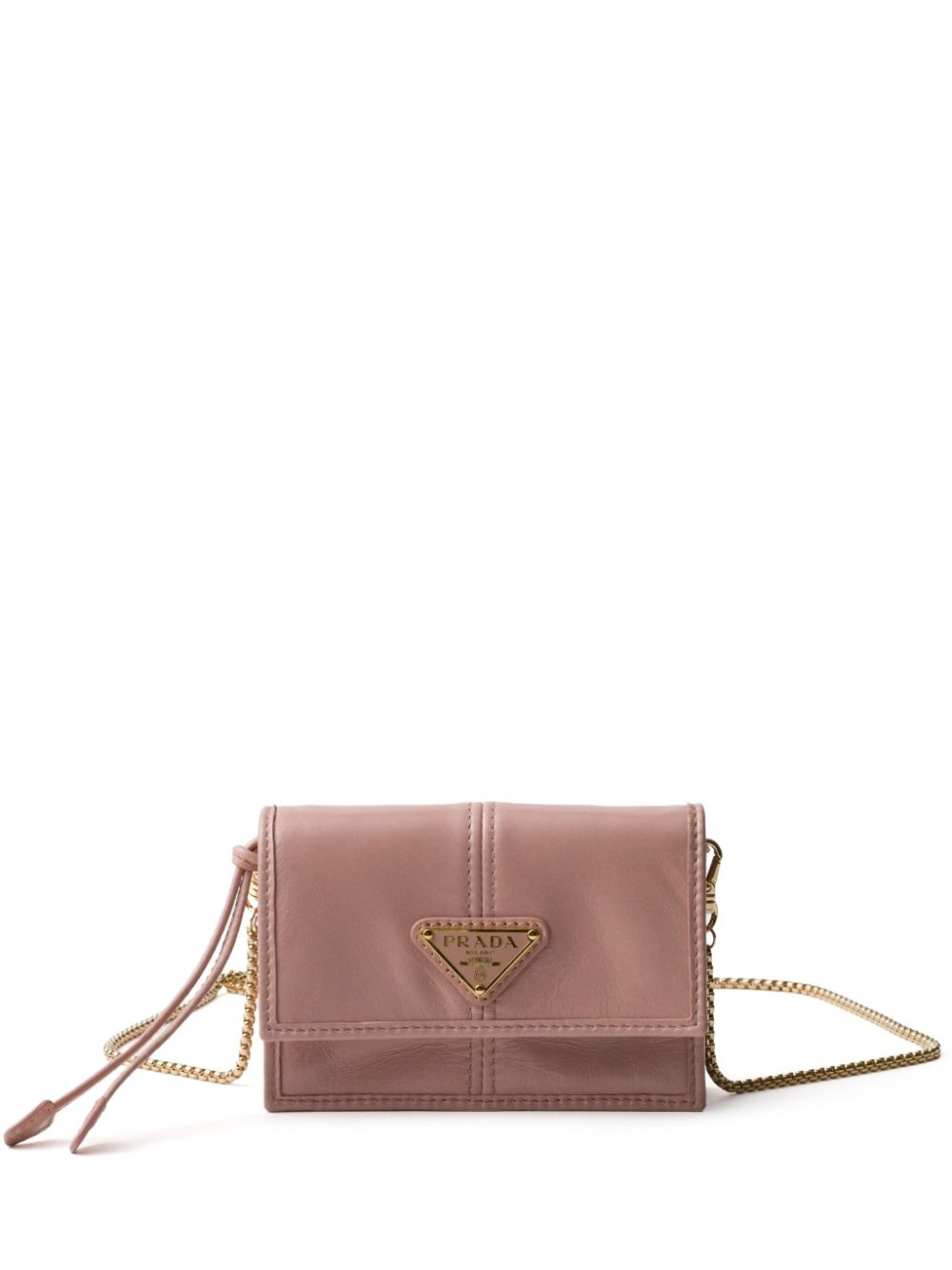 Leather shoulder bag - Pink