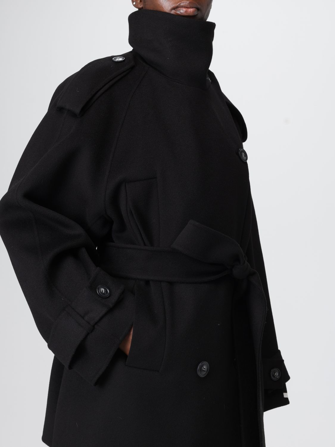 Coat Woman color Black