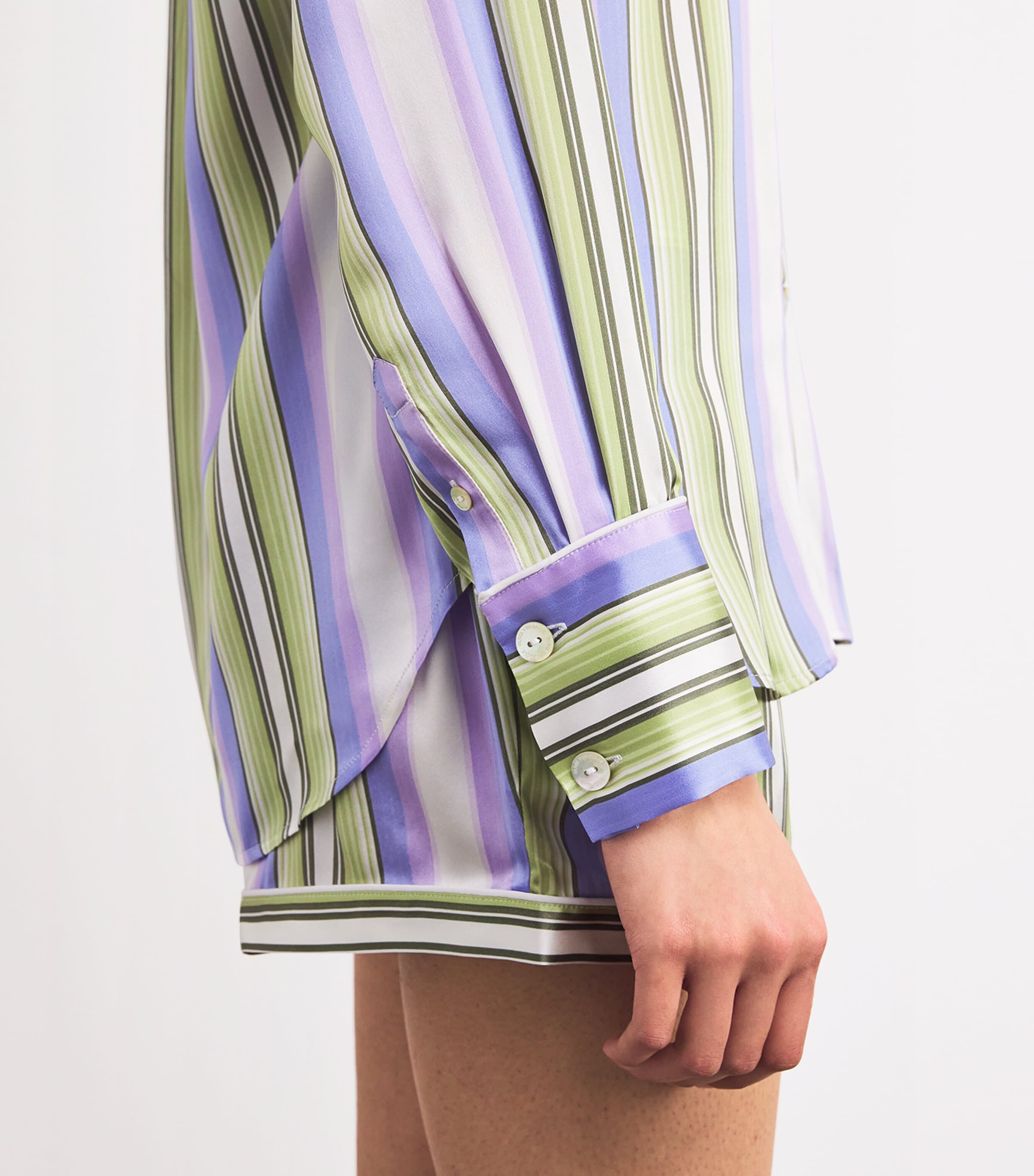 Silk Satin Stripe Alba Pyjama Set