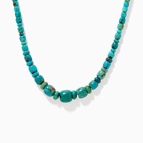 Jay King Azure Peaks Turquoise Sterling Silver Beaded Necklace